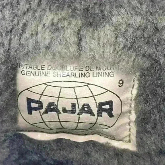 Pajar Genuine Shearling Lining Black Boots Sz 9 - Picture 13 of 15